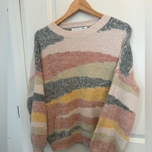 Altar’d State Sweater. Size S/M Multicolor. Oversized, cozy, soft, trendy.